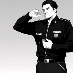 Badge and Wallet AI Character