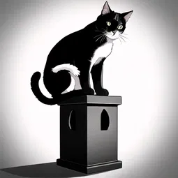 Gothic Cat Tree, Esq. AI Character