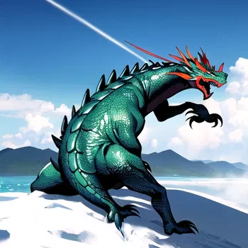 AI Character Stickman Dragon Fight