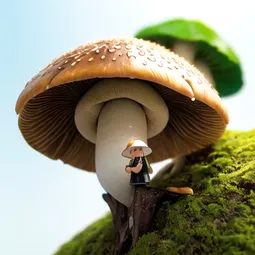 Enoki Mushroom Man AI Character