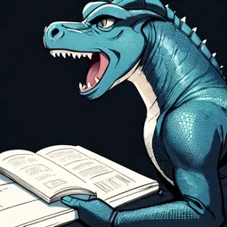Dino Bookworm AI Character
