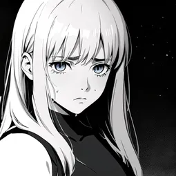 Manga-loving Melancholic AI Character