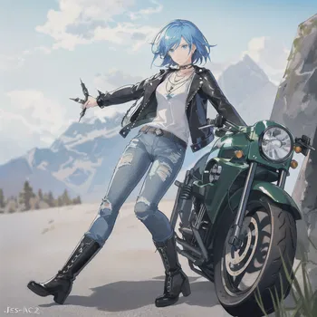 AI Character Biker Chick