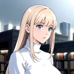 White Turtleneck AI Character