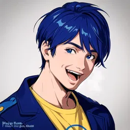 Blue Square Pizza AI Character