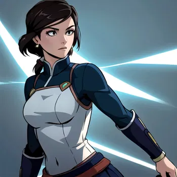 AI Character Korra des Southern Air Temple