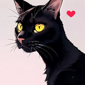 AI Character Black Cat Manga